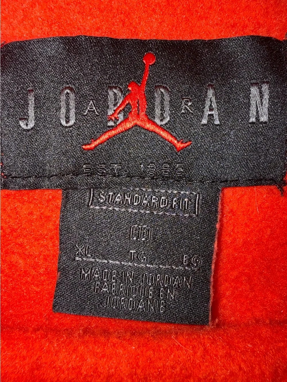 Air Jordan Orange Zip-Up Style Pullover Hoodie with Jumpman Emblem #Jordan #GOAT